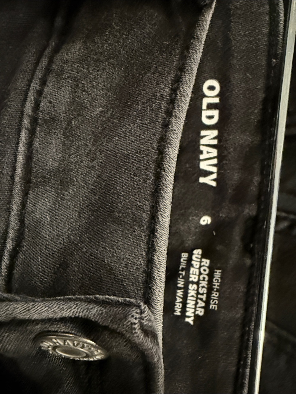 Old Navy Black High-Rise Super Skinny Jeans